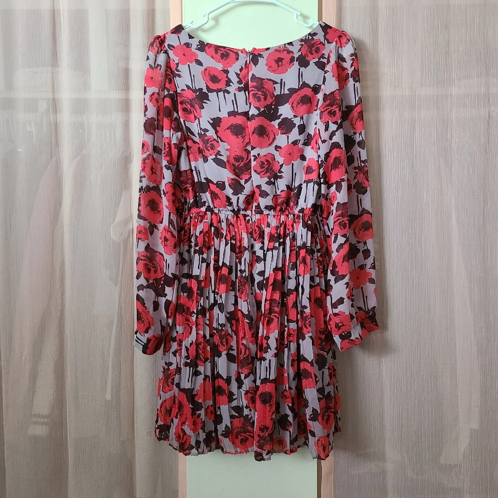 Xhiliration Purple & Pink Floral Dress - Picture 3 of 6